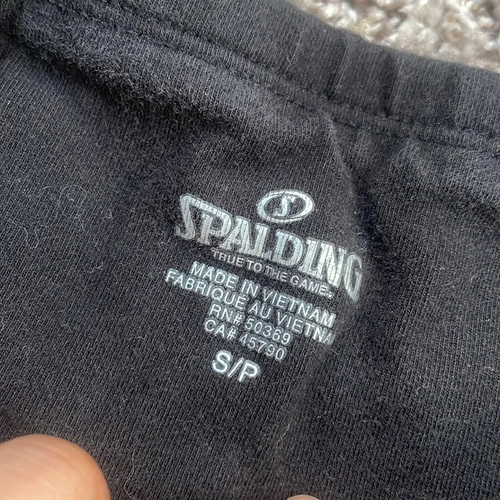 Spaulding cropped black cotton leggings